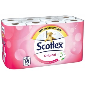 SCOTTEX papel higiénico paquete 16 rollos