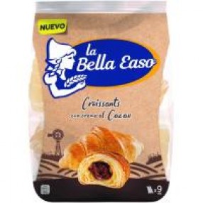 LA BELLA EASO Croissant con chocolate 9 unidades