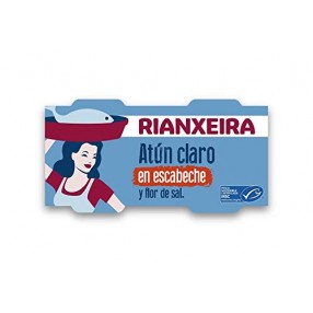 RIANXEIRA Atun claro en escabeche pack 3