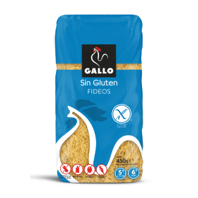 GALLO fideos SIN GLUTEN paquete 450 grs