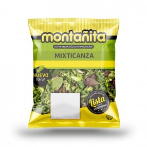 Ensalada Mixticanza peso aproximado bolsa 110 grs