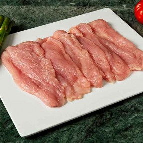 Filetes de pechuga de Pavo peso aproximado bandeja 600 grs