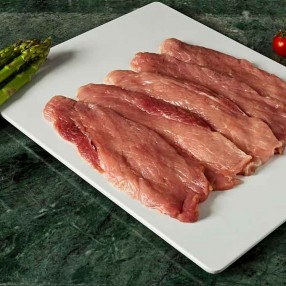 Jamon de cerdo en filetes peso aproximado bandeja 500 grs